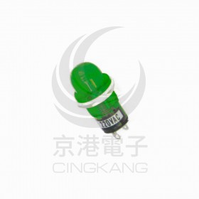 3209B-G 大丸型霓虹燈 牙15mm 220V 綠色