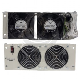 4吋 AC220V 二聯 膠框膠葉油封風扇組
