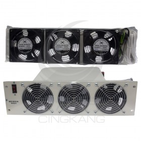 4吋 AC220V 三聯 膠框膠葉油封風扇組