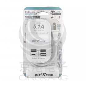 BOSS UB-22U 5.1A USB智慧型充電器 50CM