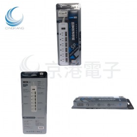 群加/帕拉丁品牌 7切6座6尺(1.8M) 3P延長線 過載保護開關 S-59NF
