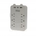 TS-USB165旅行用 分接器 USB快充 3P 插座 3.1A 快充6插2USB+1TypeC