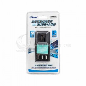 全電壓旅行充電頭3USB 3.4A+AC埠 3.4A