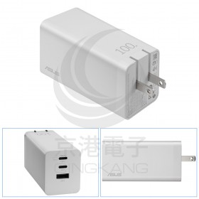 華碩 ASUS 100W 3孔 GaN Charger 氮化鎵充電器 三埠 TYPE-C 快速充電器