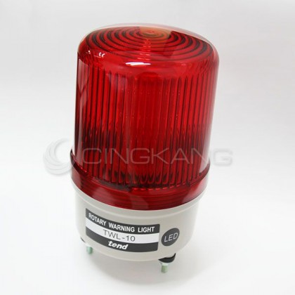 TWL-10L9R 100mm 12V紅色旋轉型LED警示燈(接線型無蜂鳴器)