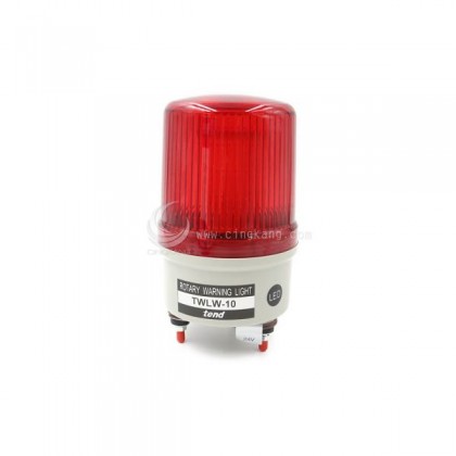 TWLW-10L7R 100mm 24V紅色旋轉型LED警示燈(出線型無蜂鳴器)