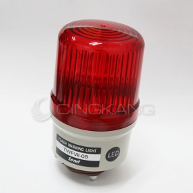 TWFW-08L7R 80mm 24V紅色閃光型LED警示燈(出線型無蜂鳴器)