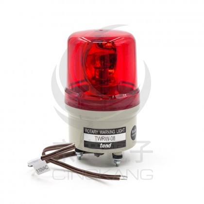TWRW-081R 80mm 110V紅色旋轉型警示燈(出線型無蜂鳴器)