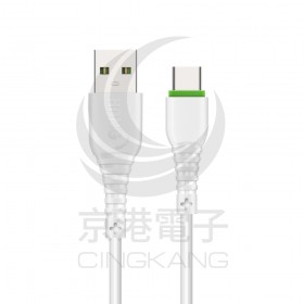HANG R6 Type C 耐彎折快充線 1M 白
