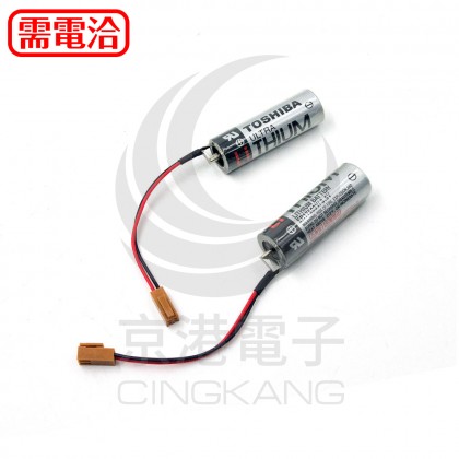 TOSHIBA PLC 鋰電池 ER17500V /3.6V (一次性) (含線帶1號接頭)