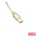 USB 2.0 A公-A公鍍金透明傳輸線5M (US-53)