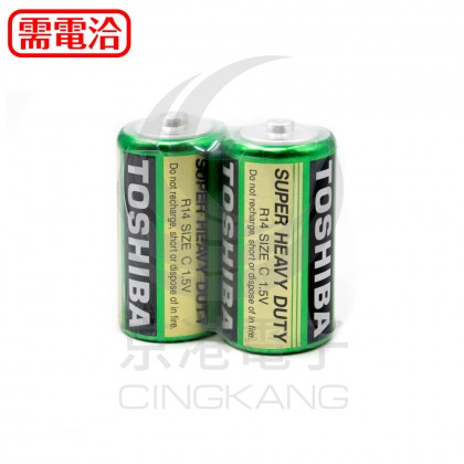 東芝TOSHIBA 環保碳鋅電池2號(2入)