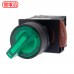 NHD 22mm  2段照光選擇開關 2A 綠色 AC/DC24V NLS22-S220GA