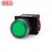 NHD 22mm 照光平頭按鈕開關-綠 1a 24V LED NLB22-L10GA