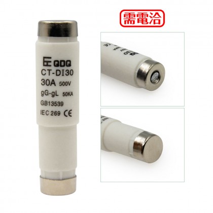 CT-DI30 E16型保險絲 30A 500V (2PCS/包)<最少訂購量10包>
