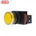 NHD 22mm 照光平頭按鈕開關-黃 1a 24V LED NLB22-F10YA