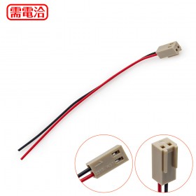 MOLEX 2.54MM 2P 單頭母頭連接器帶線 10CM 紅黑線