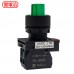 NHD 22MM 2段短柄照光選擇開關-綠 1A LED 110V NLS22-S210GE