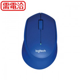 羅技logitech M331 無線靜音滑鼠-藍色