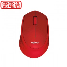 羅技logitech M331 無線靜音滑鼠-紅色