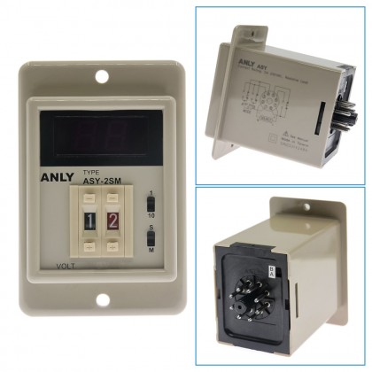 ANLY ASY-2SM AC110V 指撥數字埋入型 多段 0.1S-99M