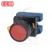 IDEC 和泉 22/平頭按鈕(黑圈) 交替型 2A 紅色 YW1B-A1E20R