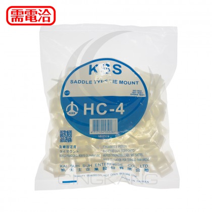 KSS 0510 紮線固定座 HC-4 最大紮線帶寬度9.3mm(100PCS/包)