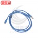 USB2.0 A公-MINI5P公透明藍傳輸線 1.5米 US-133