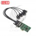 MOXA 4 Port PCIe Board w/ DB9M Cable RS-232 CP-104EL-A-DB9M