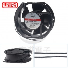 172X150X51mm 滾珠鋁框敝極式風扇 AC220V 6C230ABSL.M5-CY
