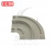 半圓配線槽L型接頭底蓋 RBL-120 適用於RD-120 灰色 (20PCS/包)