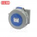 動力埋入型直式母插座 CP40303227 220V 32A 2P+E(藍色)