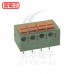 KF142R PCB 5.08mm 免螺絲彈簧式接線端子 4P 彎針(2入)