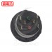 KEYON 金屬不銹鋼按鈕開關S22FU-11L24G 22mm 環形發綠光 1N0+1NC 12-24V