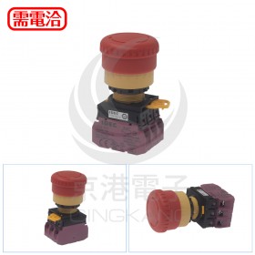 和泉 22/ 紅色 緊急停止開關 3NC 紅色 YW1B-V4E03R