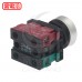 平頭照光按鈕開關 停置型(有段) 220V 1A1B 綠 DB5-FTD2E11G32