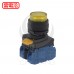 IDEC 和泉 YW1L-M2E20Q4Y 24V 黃 LED瞬時型照光按鈕開關(樹脂框)