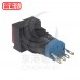 12ψPBAL 正方型紅色按鈕維持開關 1C 24V(E12.P1SA1S3R-Z01)