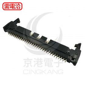 DC2-64P 間距2.54MM 直插牛角座(64PCS/盤)