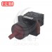 NHD 22MM 2段短柄照光選擇開關-紅 1A LED 24V NLS22-S210RA