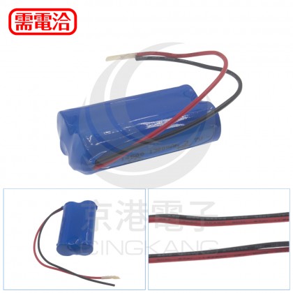 3號的鋰電池兩顆一組/7.4V出紅黑線