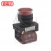 NHD 22mm 照光平頭按鈕開關(復歸)-紅 1A1B 110V LED  NLB22-F11RE