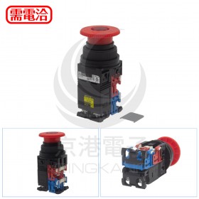 FUJI 照光急停開關 30ψ 1A1B 紅 220V LED 變壓器式 AR30V2L-11M3R