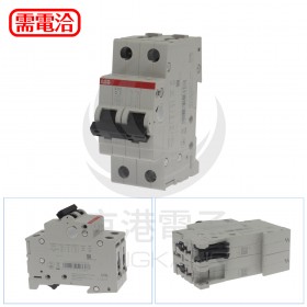 ABB S202-C2 無熔絲斷路器 2P 2A (2CDS252001R0024)