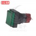 16/復歸長方型1A1B 綠色 LED 24V D16LMT1-1ABKG (最低訂購量10個)
