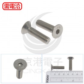 不鏽鋼平頭內六角螺絲 M8*30 (10pcs/包)