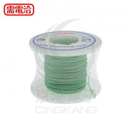 綠色 鍍銀線/單芯線 28AWG 105℃ 100ft