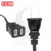 客製 電源線VFF 0.75*2C 黑*36CM長(含頭) 7A125V 日規 最低訂購量100條