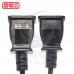 客製 電源線VFF 0.75*2C 黑*36CM長(含頭) 7A125V 日規 最低訂購量100條