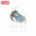 19mm不鏽鋼金屬平面環形燈有段開關-DC24V 白光
